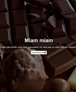 projet de realisation d'un site web de chocolaterie