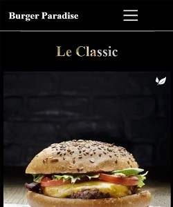 projet de realisation d'un site web de hamburgers